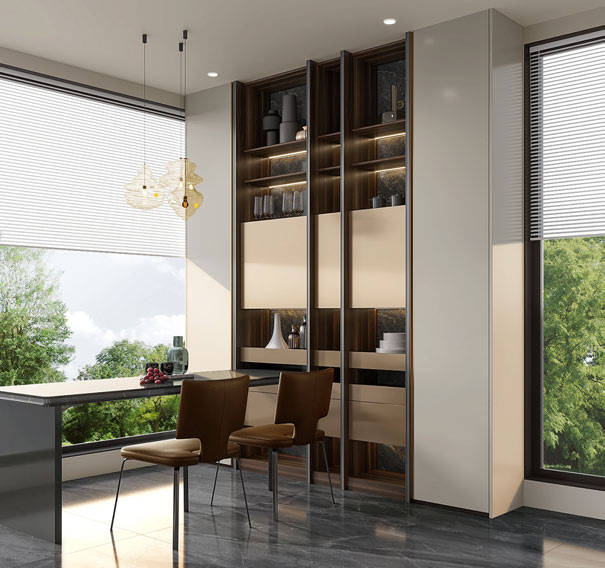 Executive Study & Illuminated Library Suite