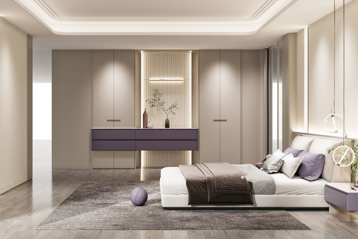 Master Bedroom Panelling & Nightstand Suite