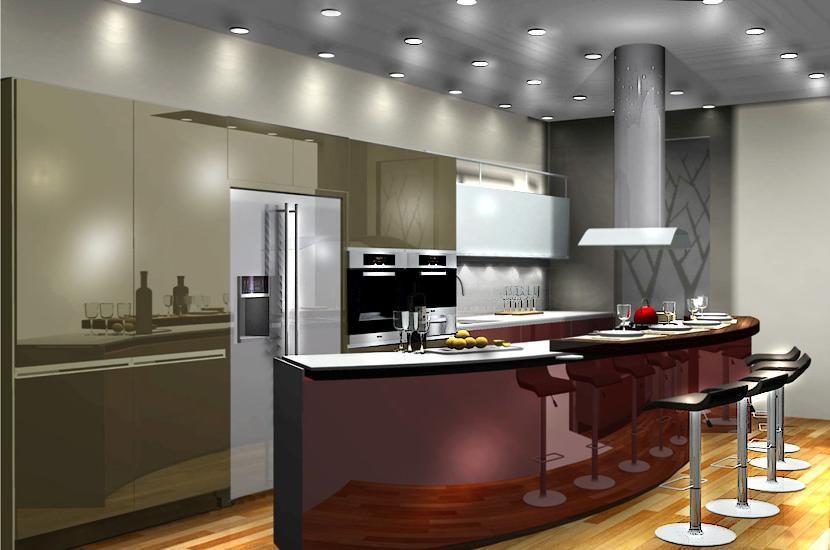 Entertainment Kitchen & Bar luxury interior joinery in Holland, Singapore